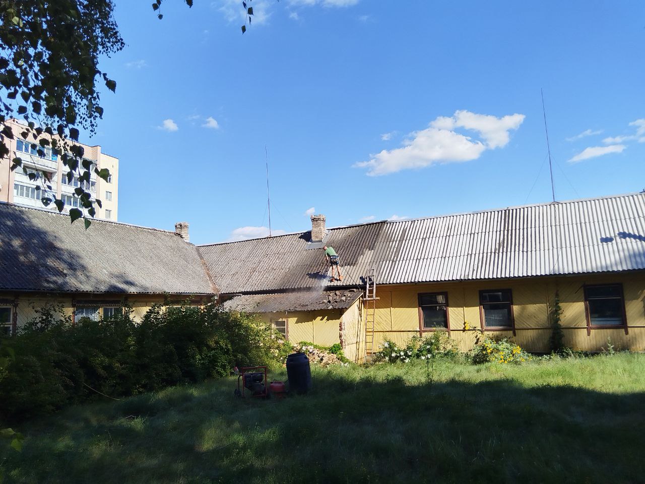 Покраска очистка крыш8